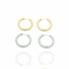 boucles d'oreilles en acier inoxydable