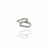 boucles d'oreilles en acier inoxydable